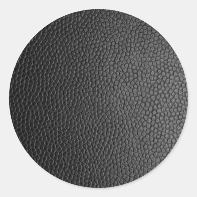 Black Snakeskin  Classic Round Sticker (Front)