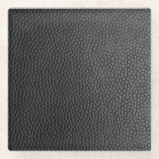 Black Snakeskin Glass Coaster