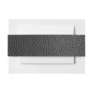 Black Snakeskin  Invitation Belly Band
