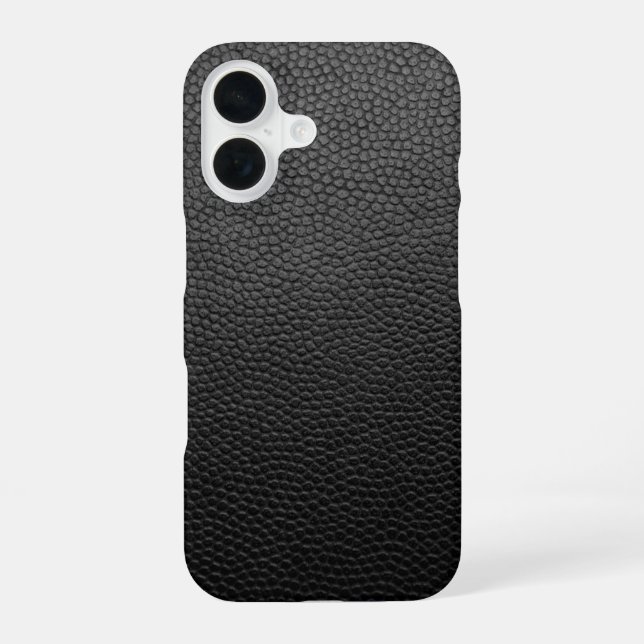Black Snakeskin iPhone 16 Case (Back)