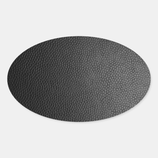 Black Snakeskin  Oval Sticker (Front)