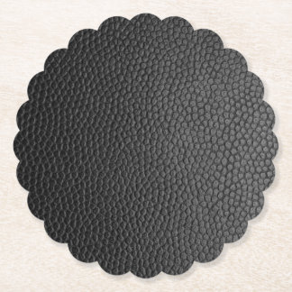 Black Snakeskin Paper Coaster