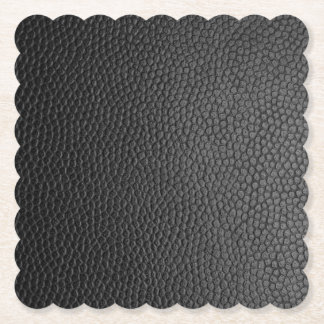 Black Snakeskin Paper Coaster