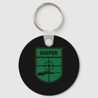 Black Sniper Patch Key Ring