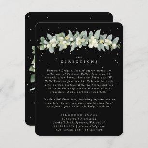 Black Snowberry+Eucalyptus Garland Directions Enclosure Card