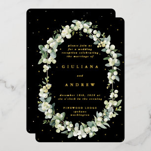 Black Snowberry+Eucalyptus Wedding Reception Only