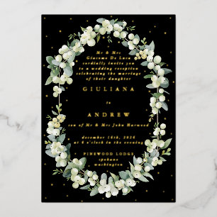 Black Snowberry+Eucalyptus Wedding Reception Only