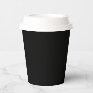 Black (solid colour)   paper cups