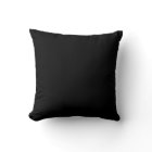 black solid colour pillow