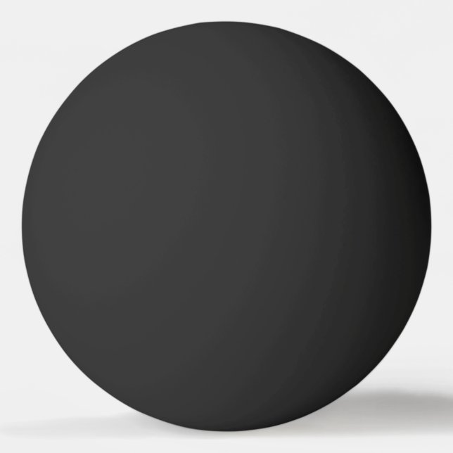 Black Solid Colour Ping Pong Ball (Front)