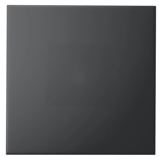Black Solid Colour Tile (Front)