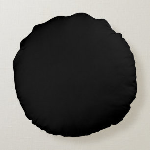 Black Solid plain colour pillow