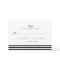 Black Sophisticated Stripes Wedding RSVP