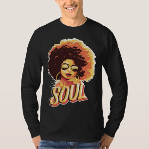 Black Soul Queen Jazz Singing Musician Soul Artist T-Shirt