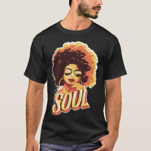 Black Soul Queen Jazz Singing Musician Soul Artist T-Shirt