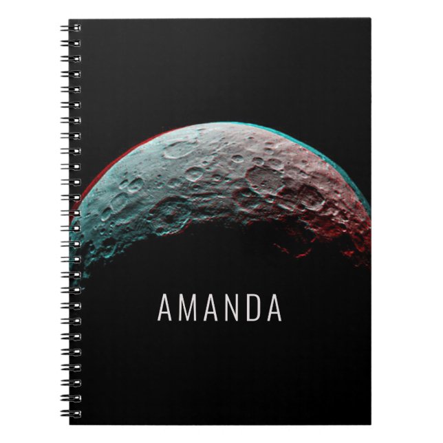 Black space. Universe and Solar system. Astronomy Notebook (Front)