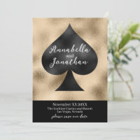 Black Spade on Gold