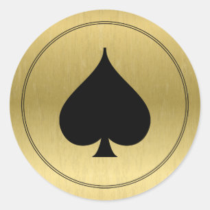Black Spade Symbol Sticker