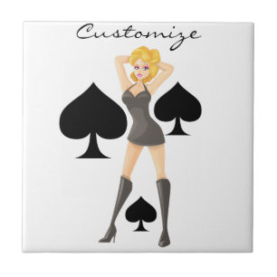 Black Spades Blonde Queen Thunder_Cove Tile