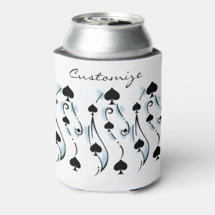 Black Spades Tattoo Style Thunder_Cove Can Cooler