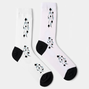 Black Spades Tattoo Style Thunder_Cove Socks