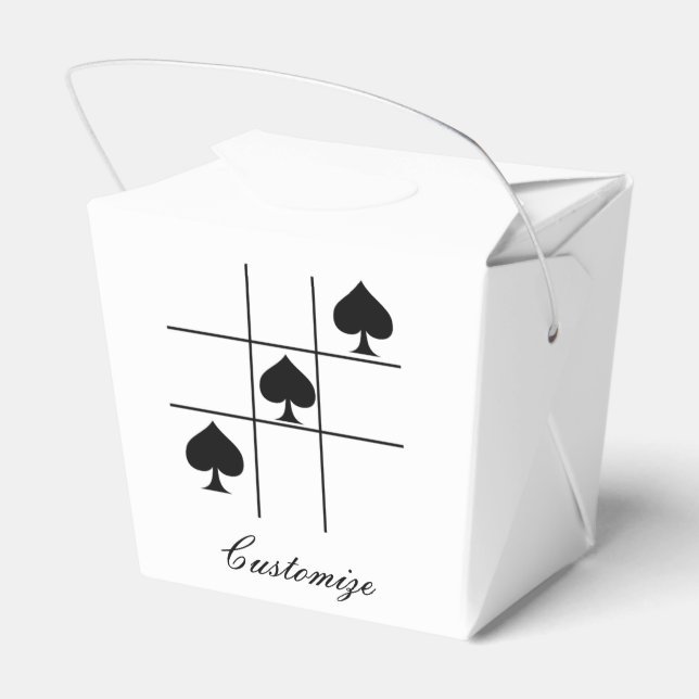 Black Spades Tic Tac Toe Thunder_Cove Favour Box (Back Side)