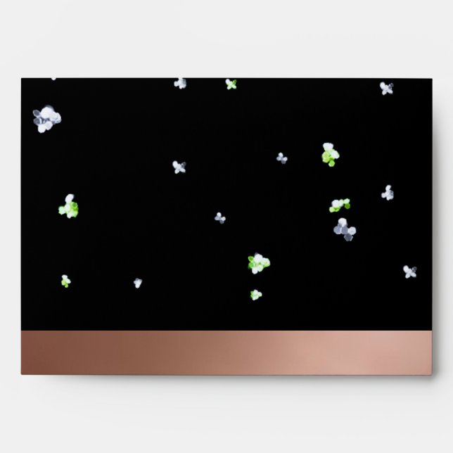 Black sparkle envelope (Front)