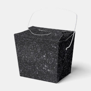 Black Sparkles Favour Box