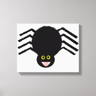 Black Spider Canvas Print