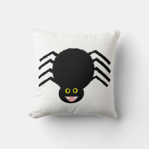 Black Spider Pillow
