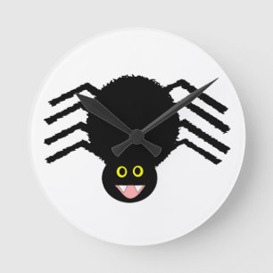 Black Spider Wall Clock