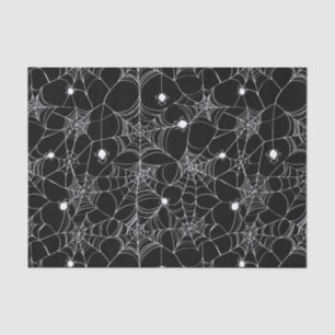 Black Spider Web Halloween Tissue Paper