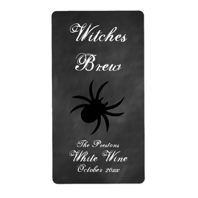 Black Spider Wine Label (Front)