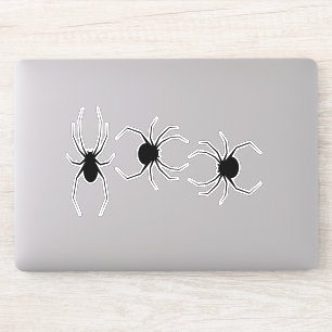 Black spiders on