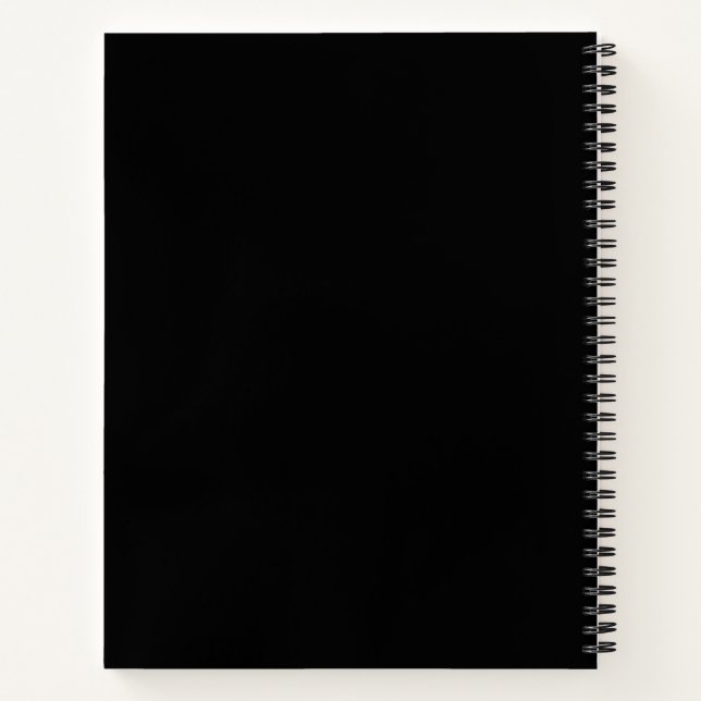 Black Spiral Notebook (Back)
