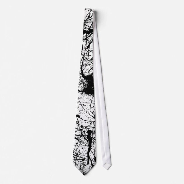 Black Splatter tie (Front)