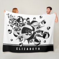 black sports room decor girls basketballs stars