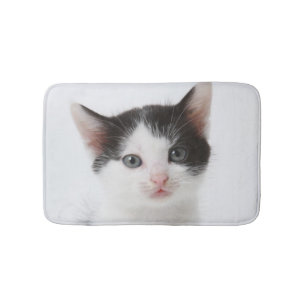 Black Spotted Kitten Bath Mat
