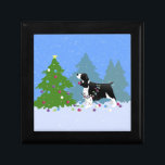 Black Springer Spaniel Decorating Christmas Tree Gift Box<br><div class="desc">Springer Spaniel Christmas design. This silhouette can also represent: Cavalier King Charles Spaniel, Field spaniel, English Cocker Spaniel, American Cocker Spaniel, Sussex, English Springer, Toy Spaniel, Welsh Spaniel, Water Spaniel, Swamp Poodle, Frisian Water Dog, Otterhoun, Wetterhoun, Dutch Spaniel, French Spaniel, French Setter, Canadian Setter, Japanese Spaniel, Tibetan Spaniel, Simkhyi, Tibbie,...</div>