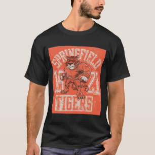 Black Springfield Tigers Vintage Mascot Shirt