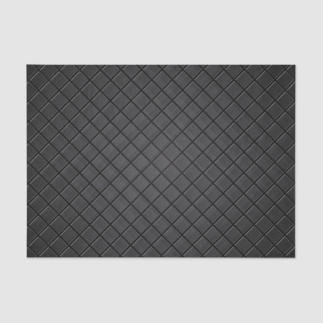 Black square grid pattern tissue paper (Front)