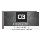 Black Square Monogram Grunge Metal Construction