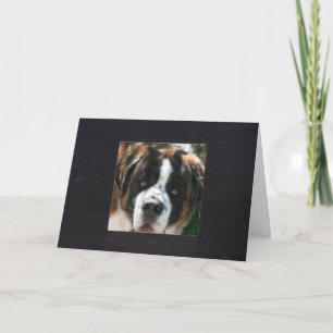 Black Square Photo Frame Card