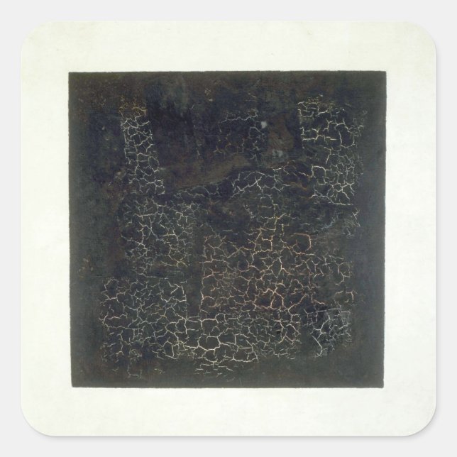 Black Square Sticker (Front)