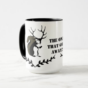Black Squirrel With Ten Point Antler Mug