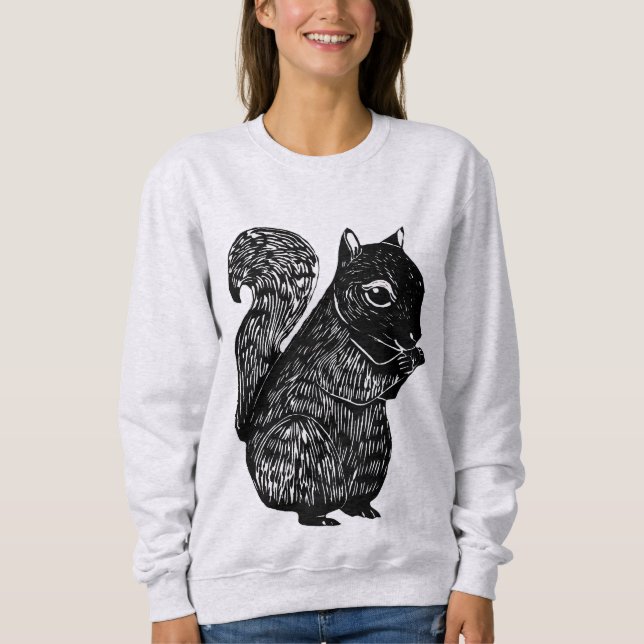 Black Squirrel Women's Sweatshirt (Front)