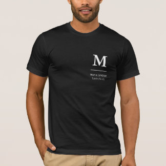 Black Staff T-Shirt – Logo Initial & Name Custom