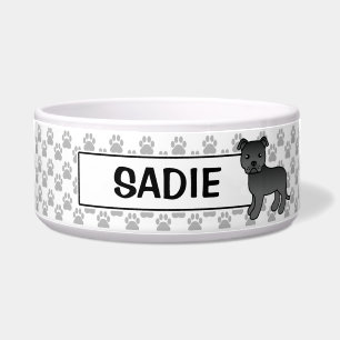 Black Staffordshire Bull Terrier And Name