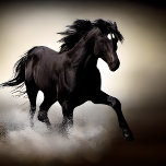 Black Stallion Horse Jigsaw Puzzle<br><div class="desc">Black Stallion Horse running in the waves on the beach. This digital graphic design was inspired by watching the old movie Black Stallion.</div>