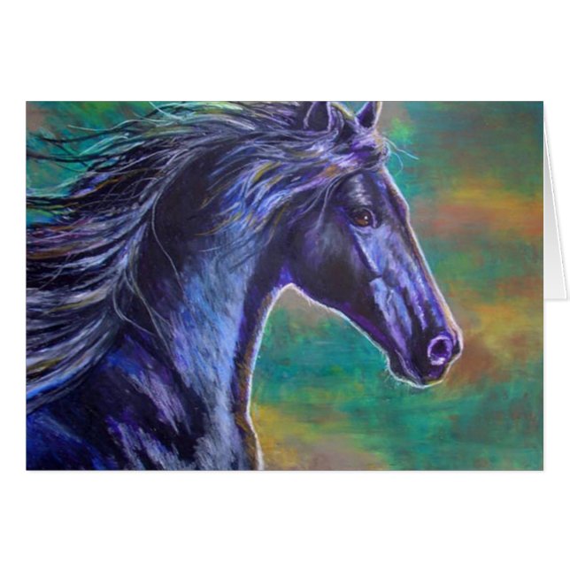 Black Stallion Running (Front Horizontal)